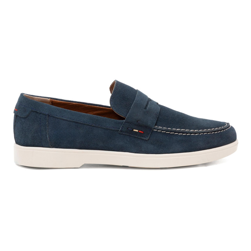 CALZADO CASUAL EN PIEL GAMUZA COLOR MARINO